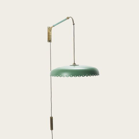 Brass & Lacquered Aluminum Wall Sconce