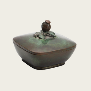 Swedish Grace Patinated Bronze Lidded Box by GAB Sweden