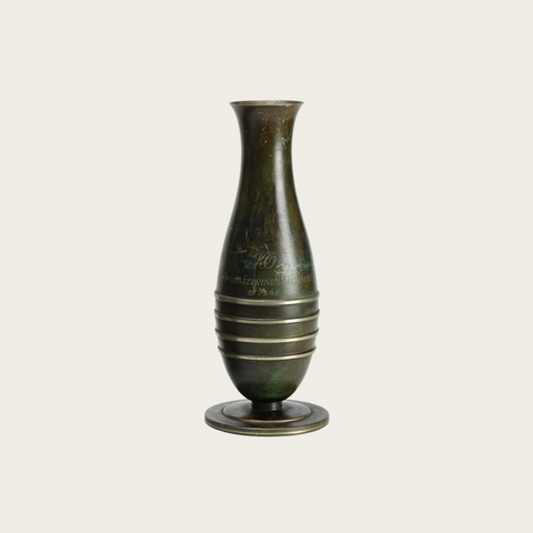 1930's Swedish Bronze Vase by Carl-Einar Borgström for Ystad Metall