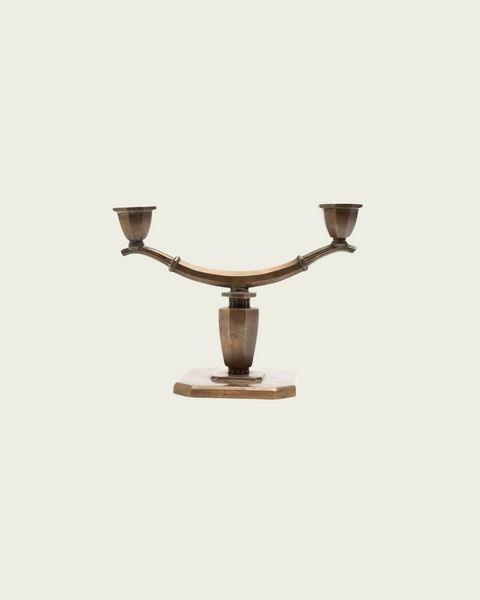 Swedish Grace Bronze Candelabra by Sune Bäckström
