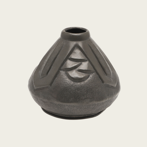 1930s Art Deco Pewter Vase by Francis Medoc