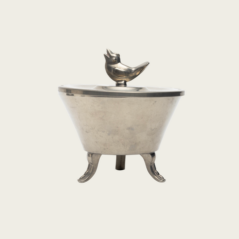 Lidded Pewter Box by Edlunds Silverfabrik BH, Stockholm 1928