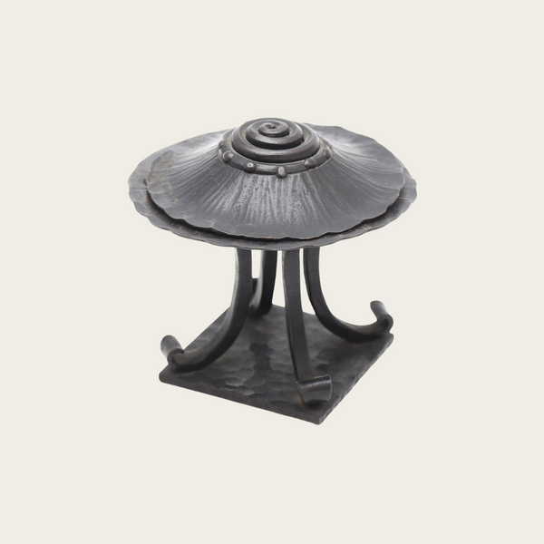 1970's French Art Deco Iron Bronze Incense Burner