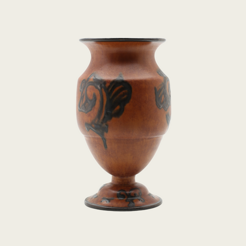 1930s Ceramic Baroque Urn by Gabriel Burmeister for Gabrielverk