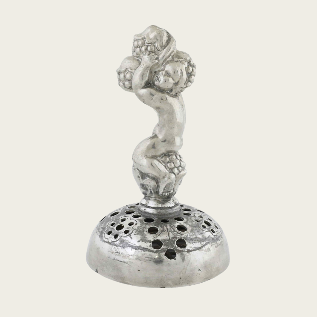 Art Deco Sculpture and Stem Vase / Flower Frog by Just Andersen, Model 841