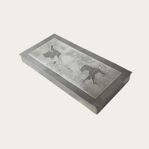 1930's Swedish Grace Pewter Box by Ystad Tenn