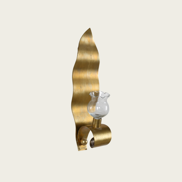 Walter Andersson Brass Wall Candlestick, Ystad Metal