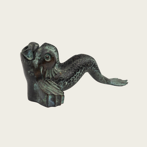 1950's Patinated Bronze Sculpture of a Fish in the Style of Carl Milles