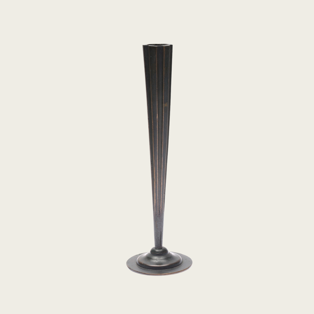 1930s Swedish Patinated Bronze Vase