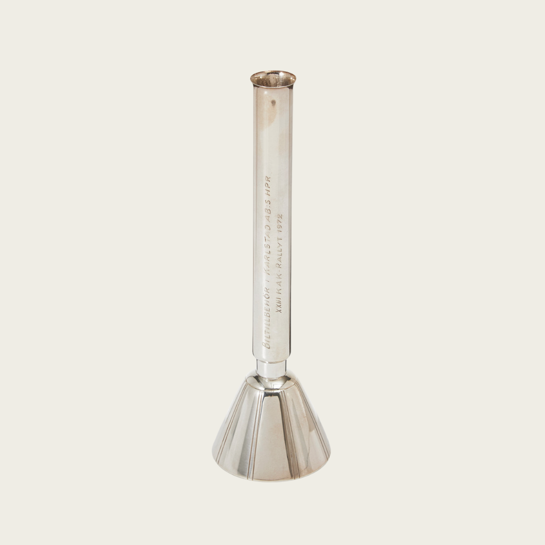 Silver Plated Bud Vase, C.G. Hallberg, Sweden 1957
