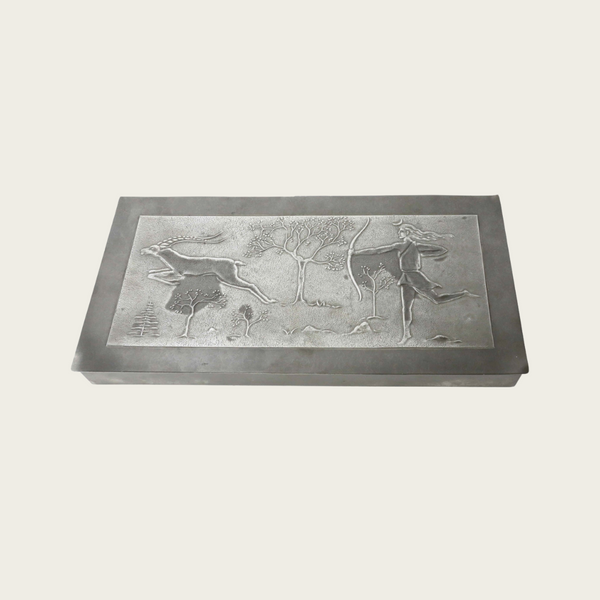 1930's Swedish Grace Pewter Box by Ystad Tenn