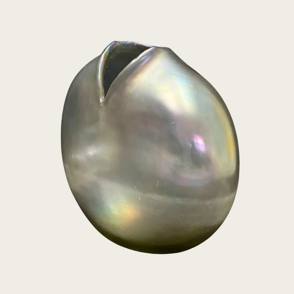 Irridescent Cast Glass "Millennium III" Vase by Alejandro Ruiz for Venini Murano