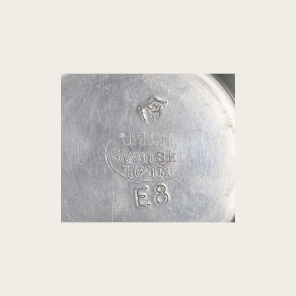 1931 Swedish Art Deco Pewter Vase by JL Hultman for Svenskt Tenn