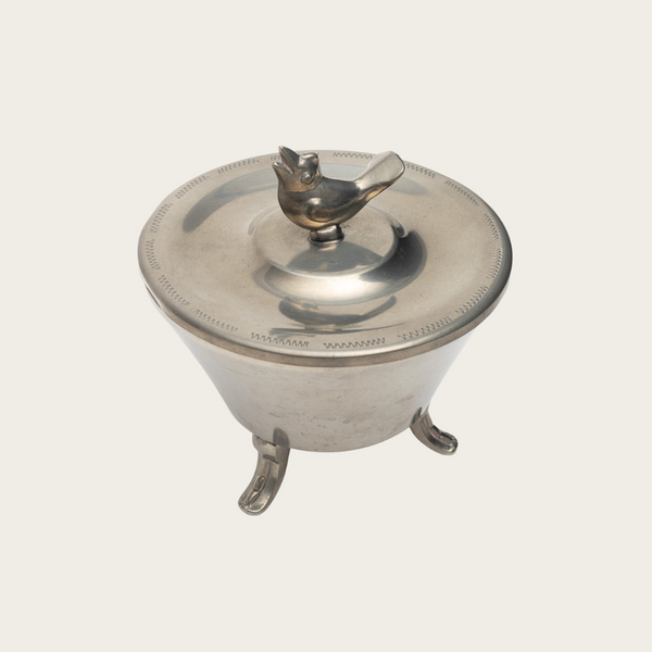 Lidded Pewter Box by Edlunds Silverfabrik BH, Stockholm 1928