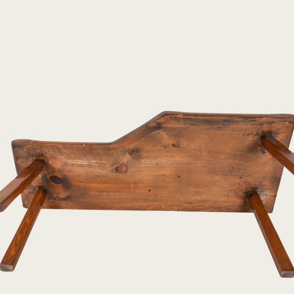 1950s American Solid Pine Cobblers Bench