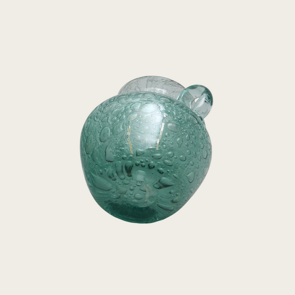 1940s Swedish Ture Berglund Glass Vase With Round Hanger Details