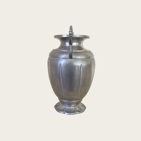 1940s Swedish Grace Polished Pewter Vessel by Nordtenn Svenskt