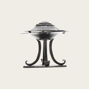 1970's French Art Deco Iron Bronze Incense Burner