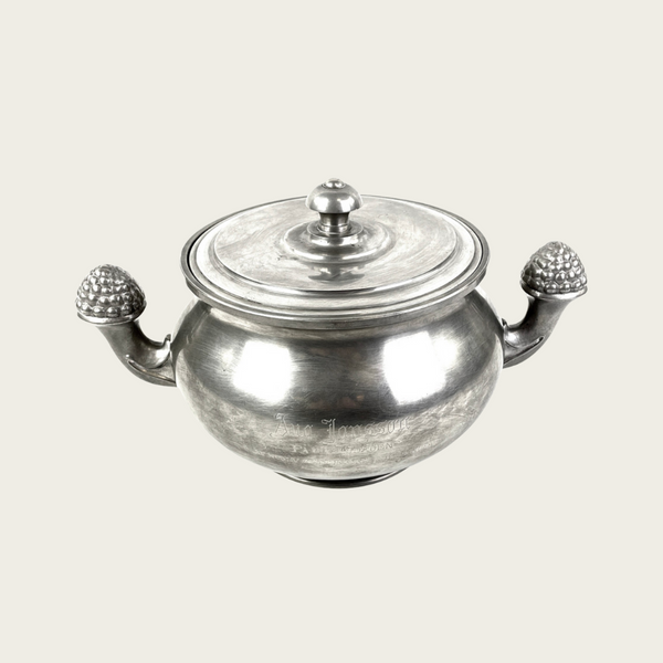 Art Deco Pewter Terrine with Lid by GAB, Sweden