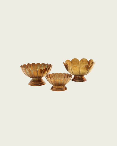 1950s Large Brass Bowl