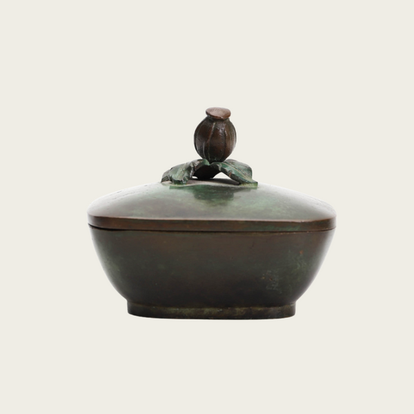 Swedish Grace Patinated Bronze Lidded Box by GAB Sweden