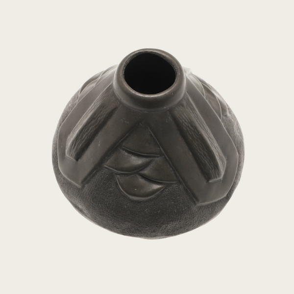 1930s Art Deco Pewter Vase by Francis Medoc