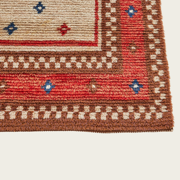 1940s Swedish Rya Wool Rug