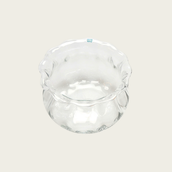 1970's Glass Bowl by Orrefors with Pinched Neck