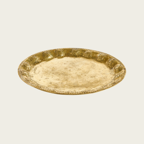 Brass Tray by George Von Mendelssohn, Number “50”