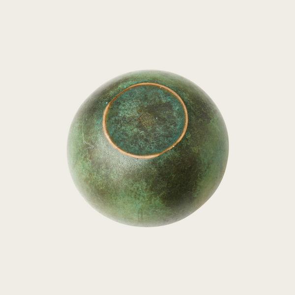 1940s Swedish GAB Brons Patinated Bronze Vase