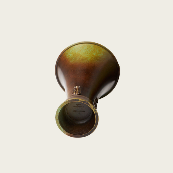 Bronze “Kunga Vasen” Swedish Grace Vase by Ystad Brons
