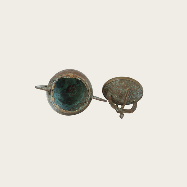 Early 1900's Swedish Patinated Bronze Incense Burner