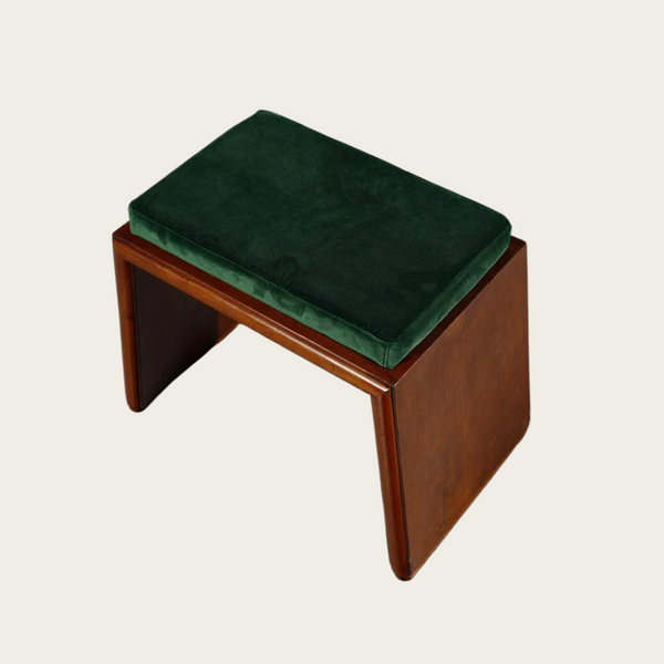 1950's Italian Teak Stool Attributed to Osvaldo Borsani