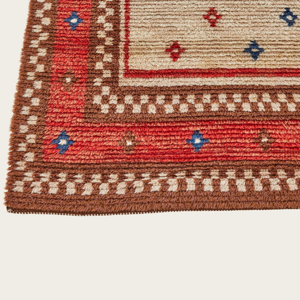 1940s Swedish Rya Wool Rug