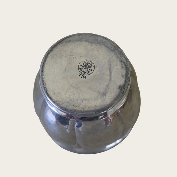1960's Swedish Polished Pewter Jar with Lid by Dansk Kunst