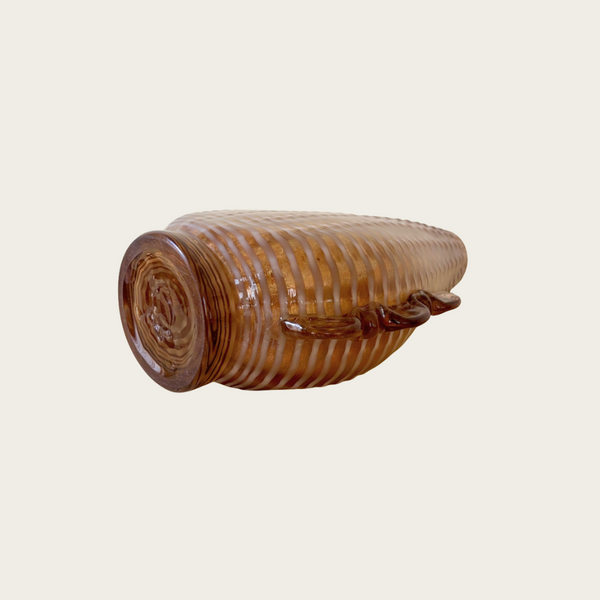 1980s Italian Blown Glass Vase “A Trina” by Ercole Barovier for Murano