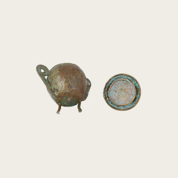 Early 1900's Swedish Patinated Bronze Incense Burner