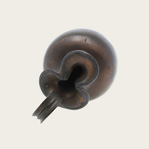 1950s Patinated Bronze Vessel in the style of an Ancient Greek Oenoche