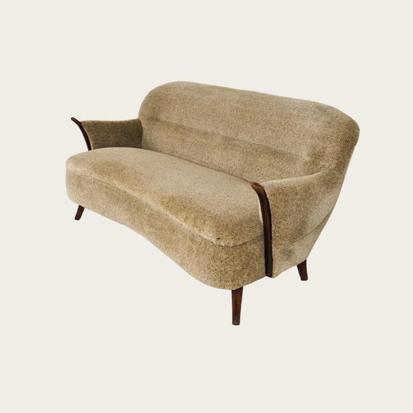 1960s Curved Teak Sofa, Denmark