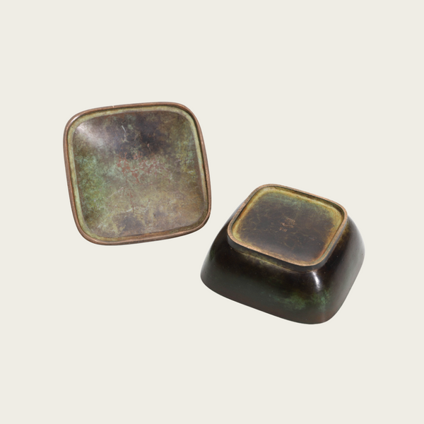 Swedish Grace Patinated Bronze Lidded Box by GAB Sweden