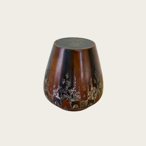 1920s French Art Deco Dinanderie Brassware Vase