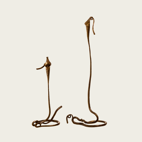 Pair of Large Calla Lily Shaped Candle Holders by Jack Brubaker