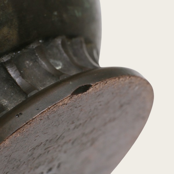 Swedish Grace Patinated Bronze Vase by GAB Brons, No 160