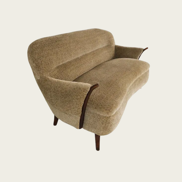 1960s Curved Teak Sofa, Denmark