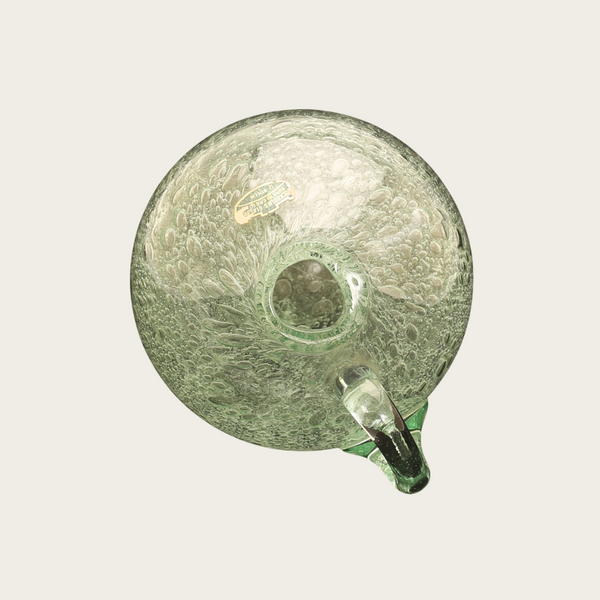 1950's Swedish Handblown Seafoam Glass Pitcher by Ture Berglund