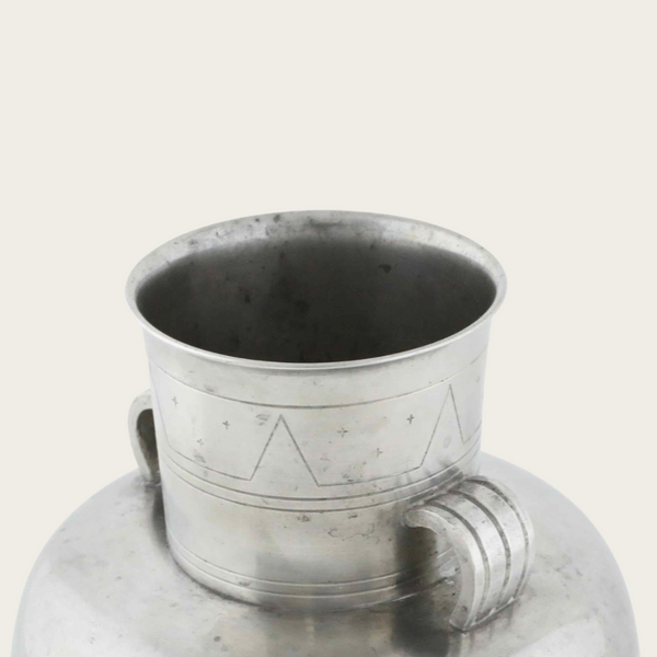 1930s Polished Pewter Vase by Folke Arström for Svenskt Tenn