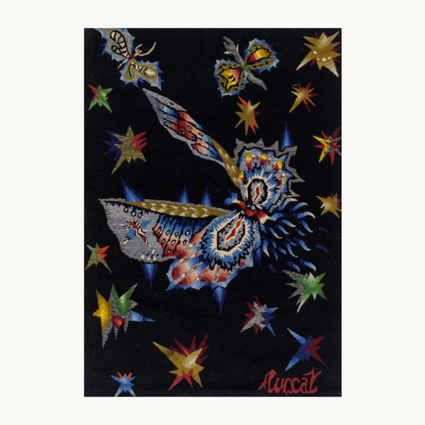 Aubusson Papillons “Nazareth”  Tapestry by Jean Lurcat