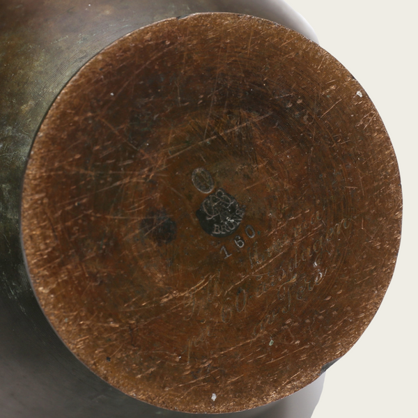 Swedish Grace Patinated Bronze Vase by GAB Brons, No 160
