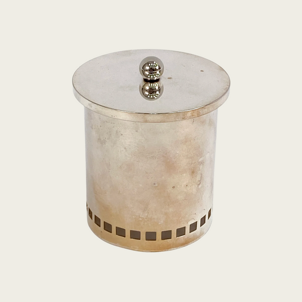 1980s Richard Meier for Swid Powell Silver Plate, Cream & Sugar Set