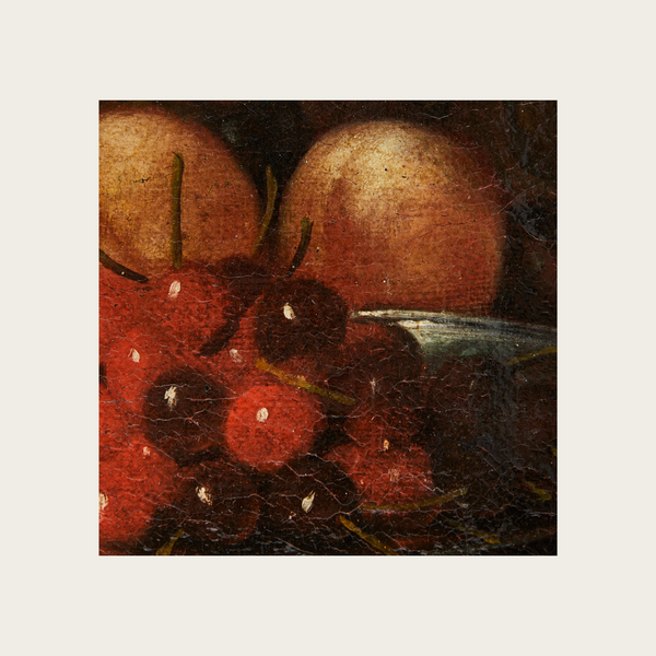 Early 20th Century Still Life of Cherries and Stonefruit